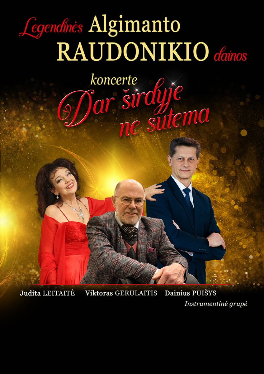 Pirkti bilietus Legendinės Algimanto Raudonikio dainos programoje 