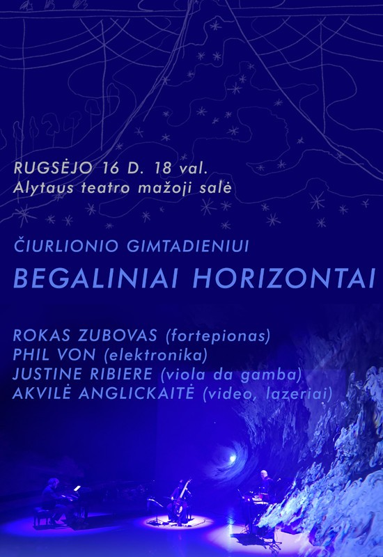 Купить билеты Čiurlionio gimtadieniui. Begaliniai horizontai | Alytus Alytus, Alytaus miesto teatras Сентябрь 16