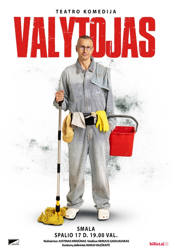 Pirkti bilietus PREMJERA! Monospektaklis VALYTOJAS | Vilnius Vilnius, SMALA Spalis 17