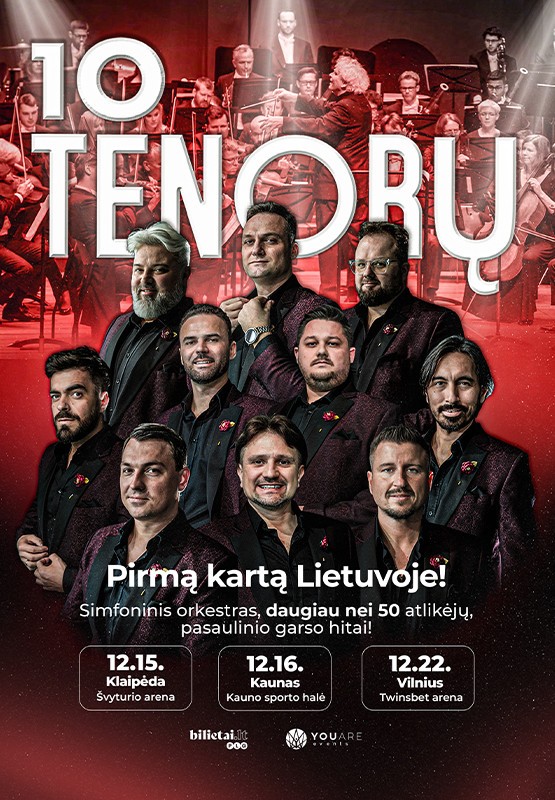 Pirkti bilietus 10 tenorų ir simfoninis orkestras | Vilnius Vilnius, Twinsbet Arena Gruodis 22