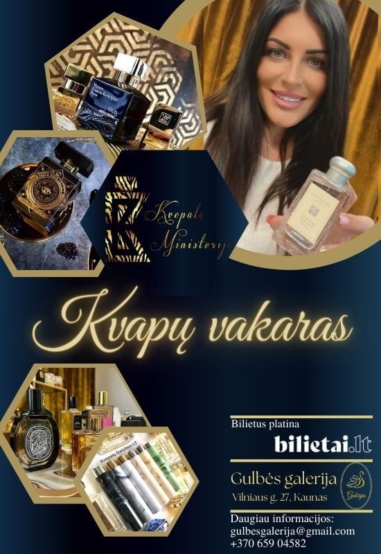 Pirkti bilietus Kvapų vakaras Kaunas, Gulbės galerija Rugsėjis 25