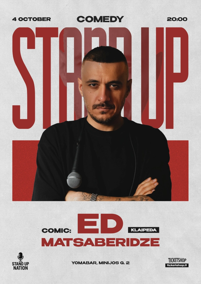 Купить билеты Ed Matsaberidze | KLAIPEDA Klaipėda, YomaBAR Октябрь 04