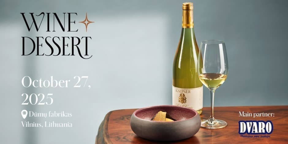 Pirkti bilietus WINE + DESSERT čempionatas - DVARO Grand Prix 2025  Vilnius, Dūmų fabrikas Spalis 27