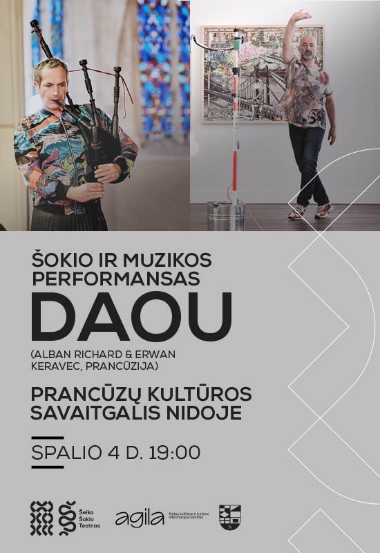 Pirkti bilietus Šokio ir muzikos performansas DAOU Nida, Nidos kultūros ir turizmo informacijos centras Agila Spalis 04