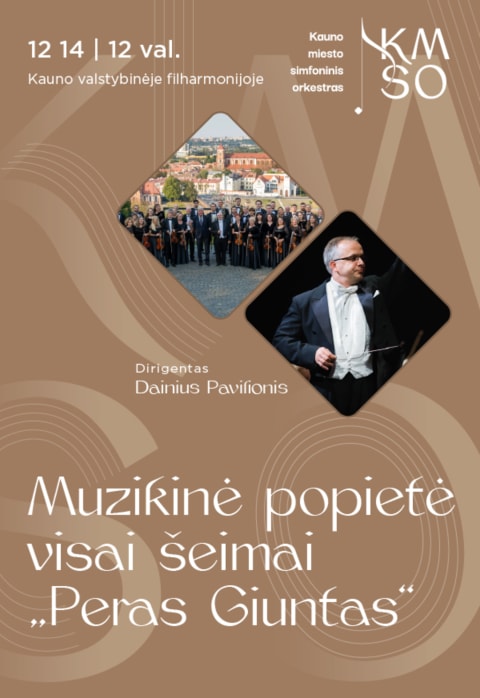 Pirkti bilietus MUZIKINĖ POPIETĖ VISAI ŠEIMAI „PERAS GIUNTAS“ Kaunas, Kauno valstybinė filharmonija Gruodis 14
