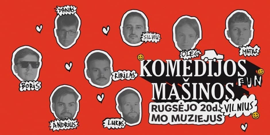 Pirkti bilietus STAND UP SHOWCASE: KOMEDIJOS MAŠINOS (VILNIUS) 09.20 Vilnius, Automuziejus Vilnius Rugsėjis 20