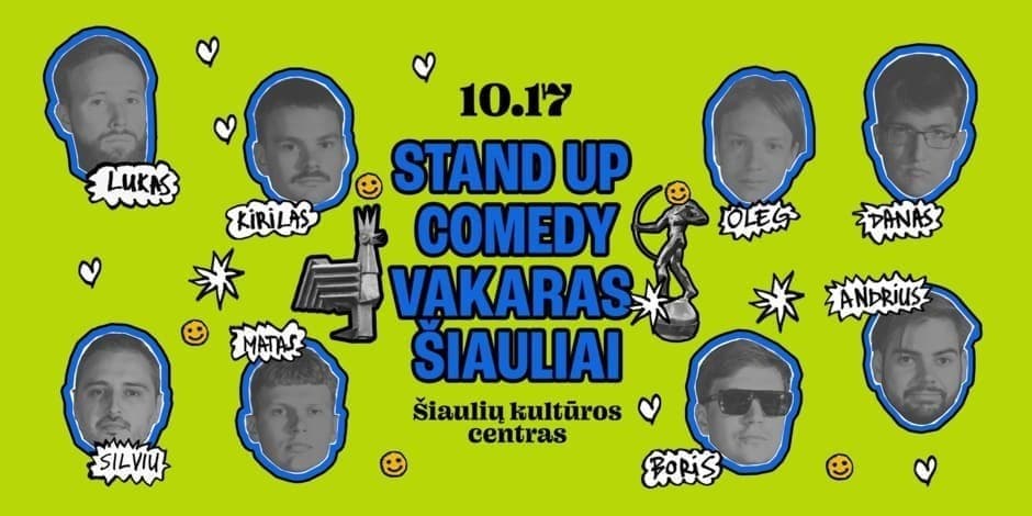 Buy tickets STAND UP COMEDY SHOW(ŠIAULIAI) 10.17 Šiauliai, Šiaulių kultūros centras November 19