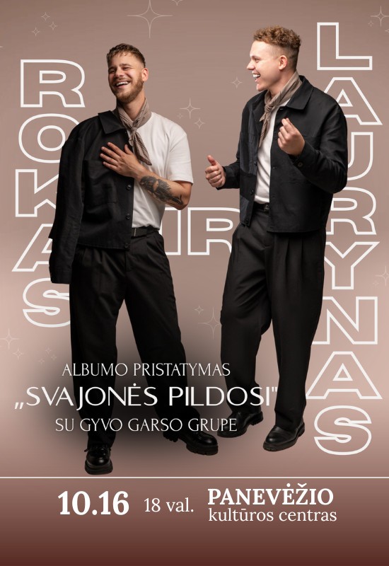 Pirkti bilietus Rokas ir Laurynas | Albumo pristatymas 