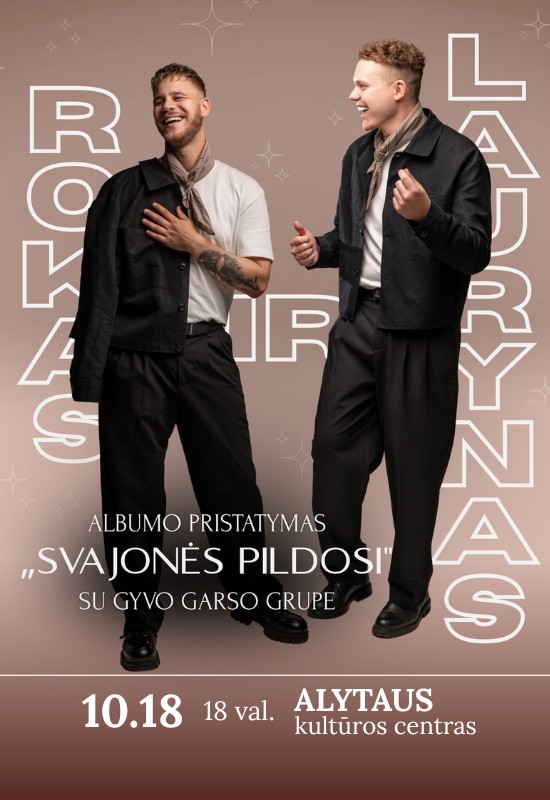 Pirkti bilietus Rokas ir Laurynas | Albumo pristatymas 