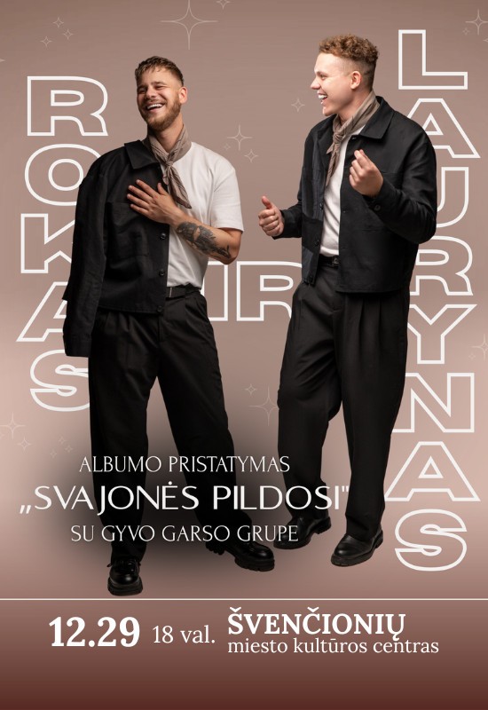 Pirkti bilietus Rokas ir Laurynas | Albumo pristatymas 
