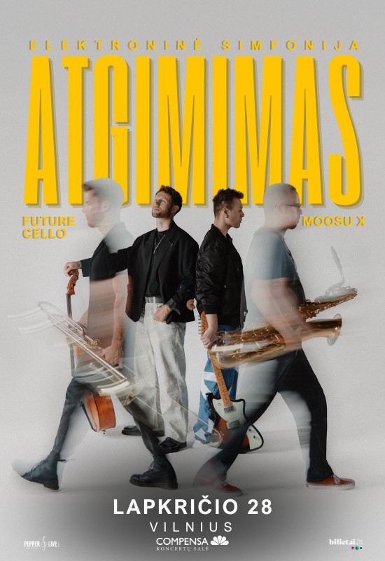 Pirkt biļetes Future cello & Moosu X: ELEKTRONINĖ SIMFONIJA Vilnius, COMPENSA koncertų salė Novembris 28