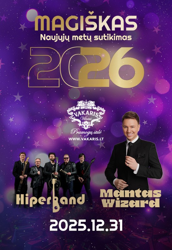 Pirkti bilietus Magiškas Naujųjų metų sutikimas su Mantu Wizard ir grupe 