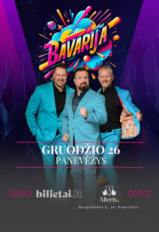 Pirkti bilietus Kalėdos su Bavarija | Panevėžys Panevėžys, Naktinis klubas ir renginių erdvė AFTERIS Gruodis 26