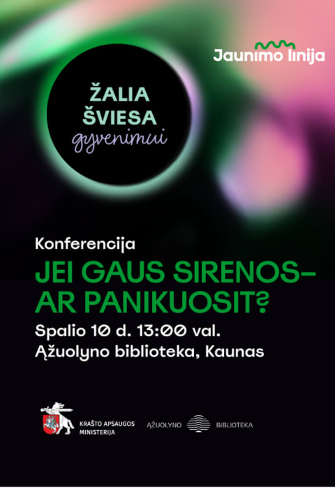 Pirkti bilietus Jei gaus sirenos – ar panikuosit? Kaunas, Ąžuolyno biblioteka Spalis 10