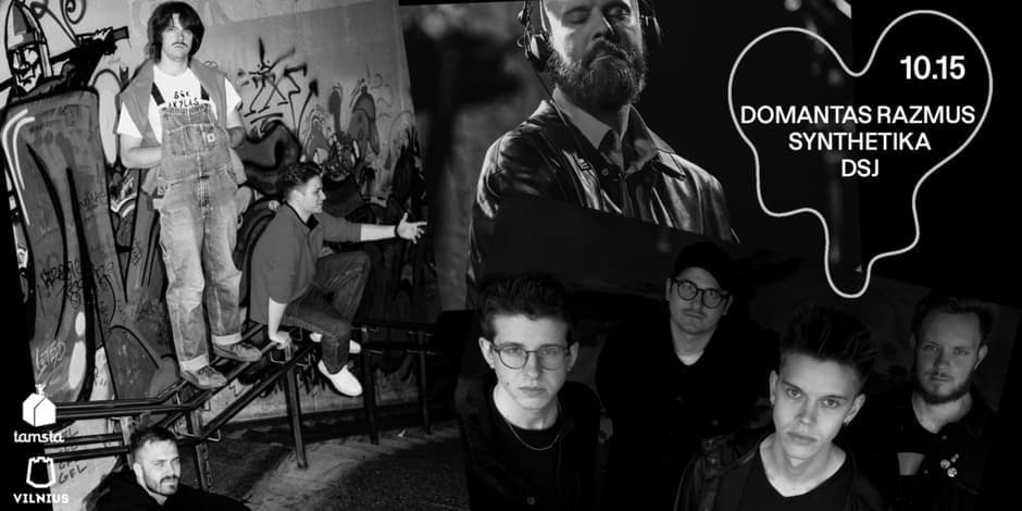 Pirkti bilietus DUCK SAVED JONES + DOMANTAS RAZMUS + SYNTHETICA | TAMSTA Vilnius, TAMSTA muzikos klubas Spalis 15