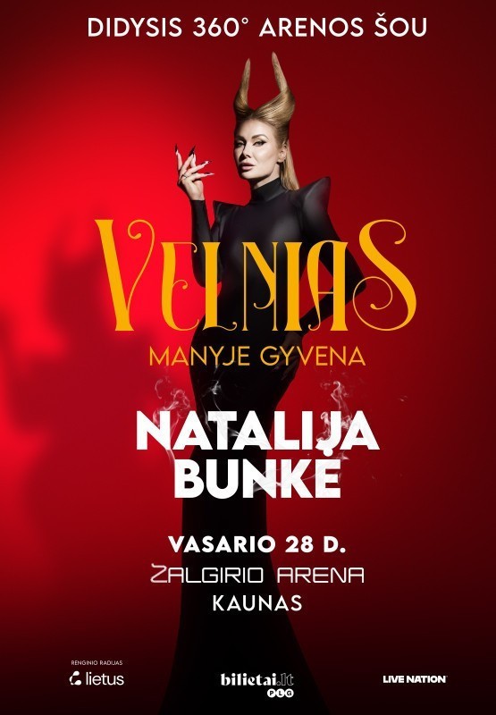 Pirkti bilietus Natalija Bunkė 360° Arena Show Kaunas, Kauno Žalgirio arena Vasaris 28