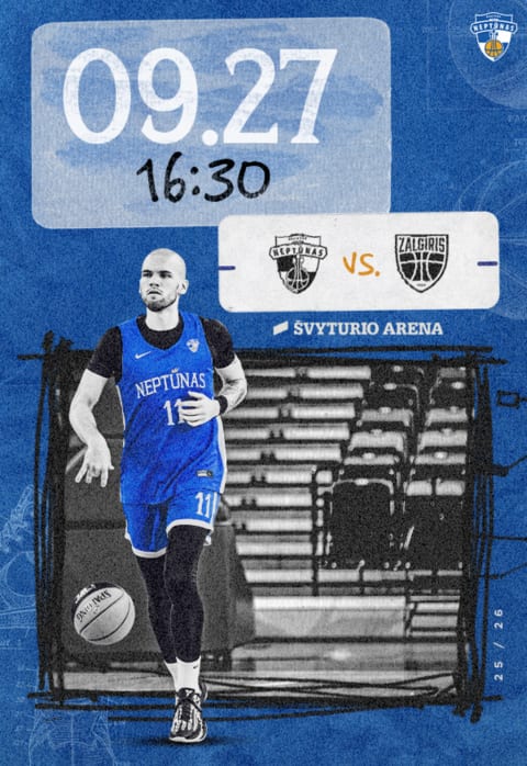 Pirkti bilietus LKL: Klaipėdos „Neptūnas“ – Kauno „Žalgiris“ Klaipėda, Klaipėdos Švyturio arena Rugsėjis 27