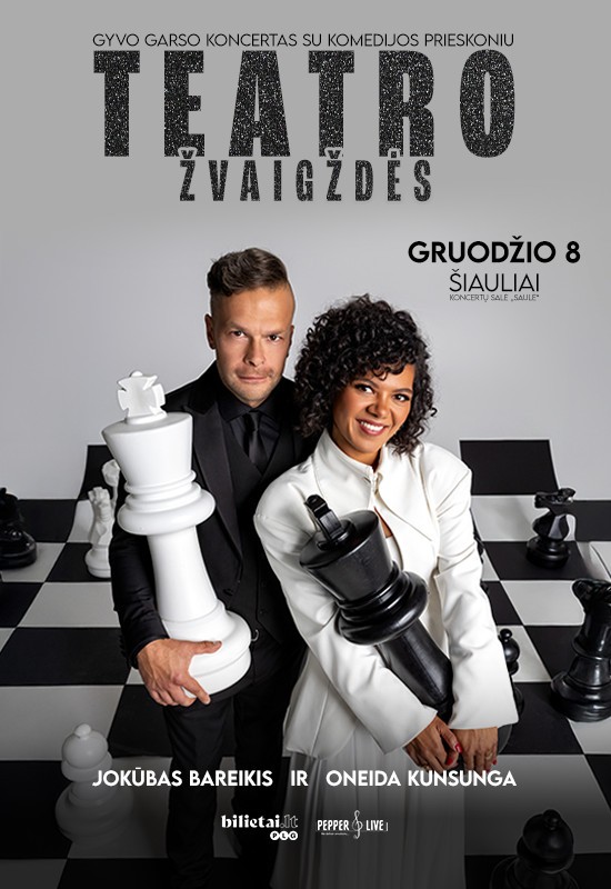 Pirkti bilietus TEATRO ŽVAIGŽDĖS | Šiauliai Šiauliai, Koncertų salė Saulė Gruodis 08