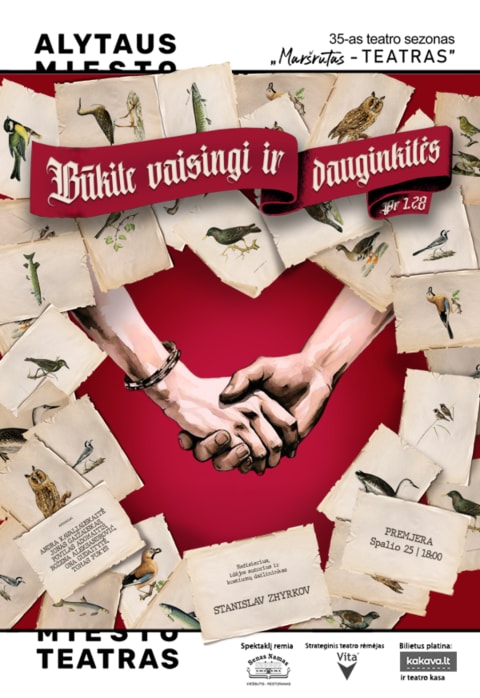 Pirkti bilietus PREMJERA „Būkite vaisingi ir dauginkitės“ Alytus, Alytaus miesto teatras Spalis 25