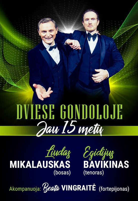 Pirkti bilietus Dviese gondoloje Birštonas, Birštono kultūros centras Spalis 24