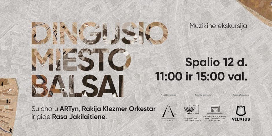 Pirkti bilietus Muzikinė ekskursija „Dingusio miesto balsai”, 11:00 Vilnius, Vilniaus žydų viešoji biblioteka Spalis 12