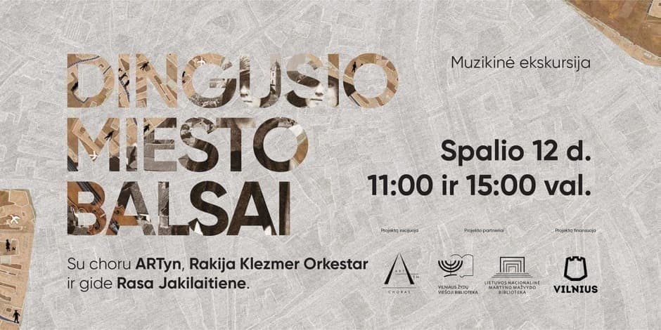 Pirkti bilietus Muzikinė ekskursija „Dingusio miesto balsai”, 15:00 Vilnius, Vilniaus žydų viešoji biblioteka Spalis 12