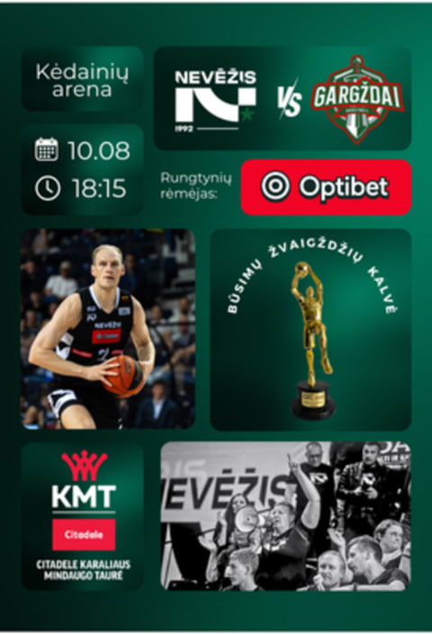 Pirkti bilietus Citadele KMT: Kėdainių „Nevėžis“ - Gargždų „Gargždai“ Kėdainiai, Kėdainių arena Spalis 08