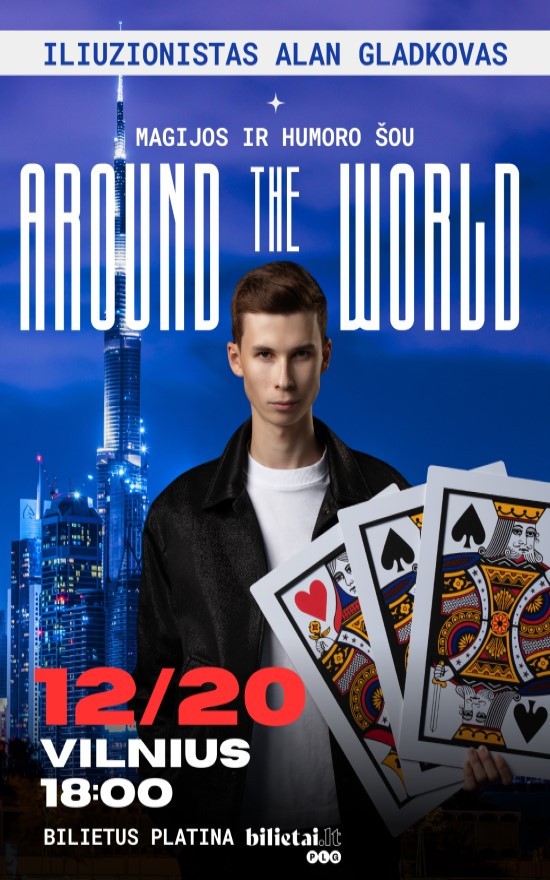 Купить билеты Iliuzionistas Alan Gladkovas | Magijos ir Humoro šou 