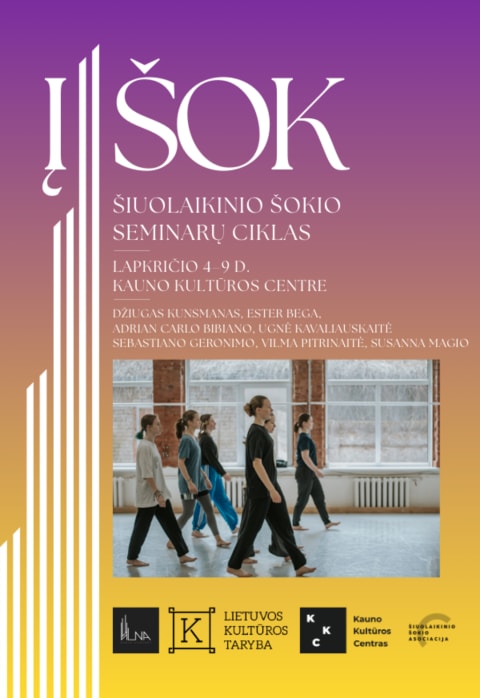 Pirkti bilietus Šiuolaikinio šokio seminarų ciklas „(Į)ŠOK“ | ADRIAN CARLO BIBIANO Kaunas, KKC / Kauno Kultūros Centras Lapkritis 06