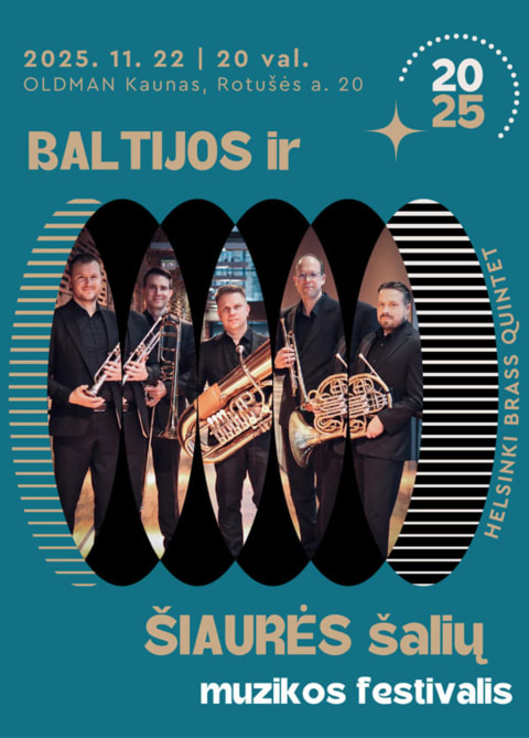 Pirkti bilietus Vario fiesta | Helsinki Brass Quintet Kaunas, OLDMAN Kaunas Lapkritis 22