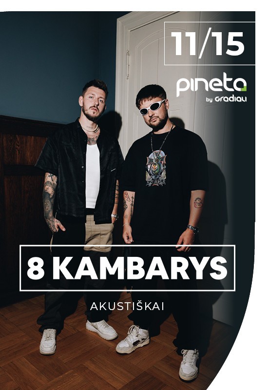 Buy tickets 8 KAMBARYS | Akustiškai | Palanga Palanga, Restoranas PINETA | Sanatorija GRADIALI November 15