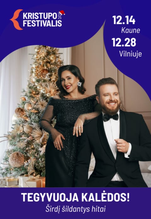 Buy tickets KRISTUPO FESTIVALIS | TEGYVUOJA KALĖDOS! Kaunas, KKC / Kauno Kultūros Centras December 14