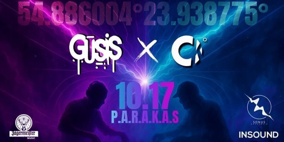 Pirkti bilietus K00RDINATES x GŪSIS / Kur dingo headliner'is? Kaunas, P.A.R.A.K.A.S Spalis 17