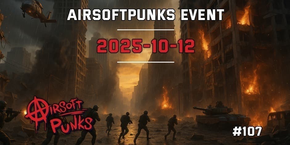 Pirkt biļetes AirsoftPunks Event #107 Vilnius, Airsoft Punks Oktobris 12