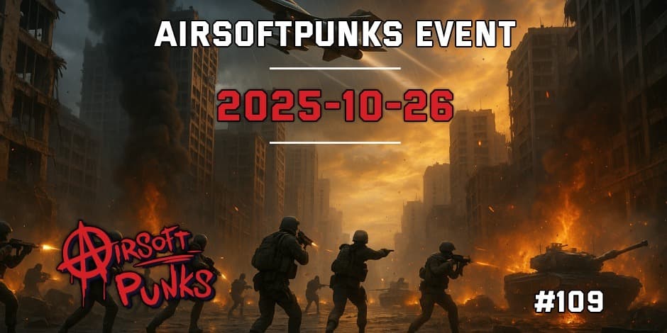 Pirkti bilietus AirsoftPunks Event #109 Vilnius, Airsoft Punks Spalis 26