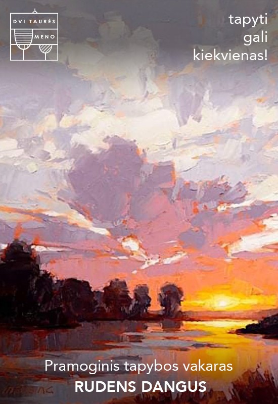 Pirkti bilietus Tapybos vakaras: Rudens dangus Vilnius, Dvi taurės meno tapybos studija - dvaras Lapkritis 14