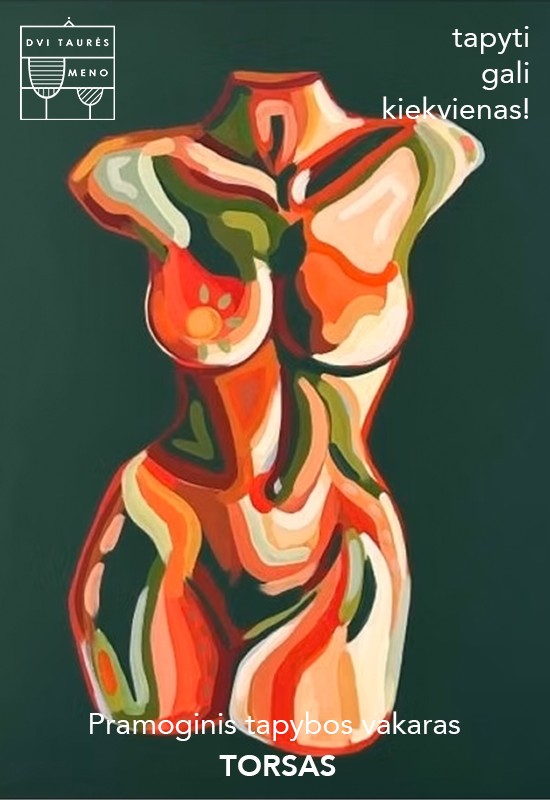 Купить билеты Tapybos vakaras: Torsas Vilnius, Dvi taurės meno tapybos studija - dvaras Ноябрь 28