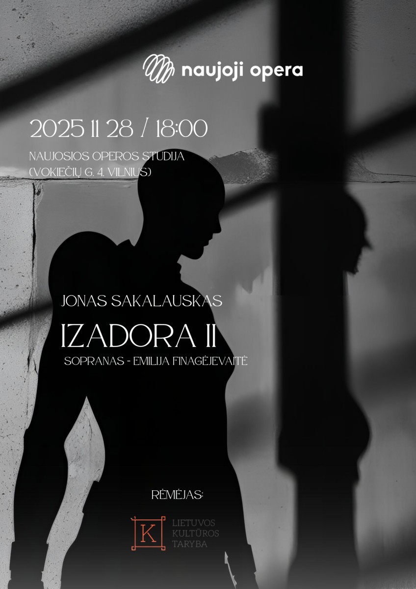 Купить билеты IZADORA II Vilnius, Naujosios Operos studija ( III a.) Ноябрь 28