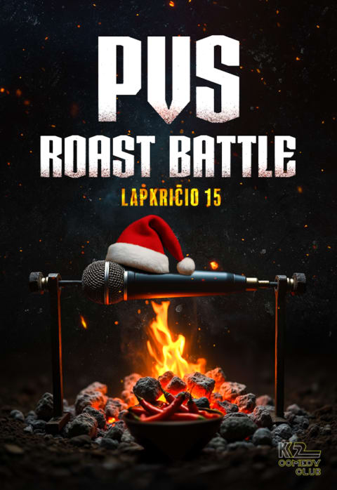 Pirkt biļetes PVS Roast Battle Vilnius, K2 Comedy Club Novembris 15