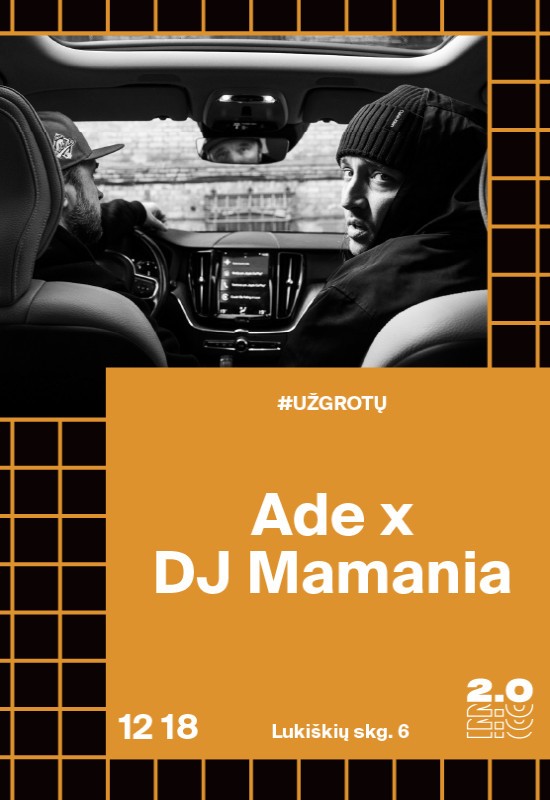 Pirkti bilietus Už grotų: Ade x DJ Mamania - Lukiškių kalėjimas 2.0 Vilnius, Lukiškių kalėjimas 2.0 Gruodis 18