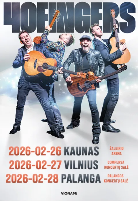 Pirkti bilietus 40 Fingers Palanga, Palangos koncertų salė Vasaris 28