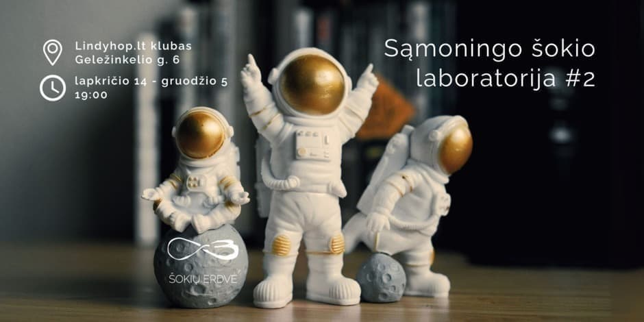 Pirkti bilietus Sąmoningo šokio laboratorija #2 Vilnius, Lindyhop.lt Lapkritis 14
