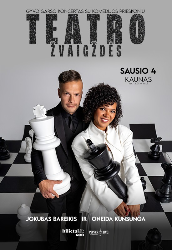 Buy tickets TEATRO ŽVAIGŽDĖS | Kaunas Kaunas, VDU didžioji salė January 04