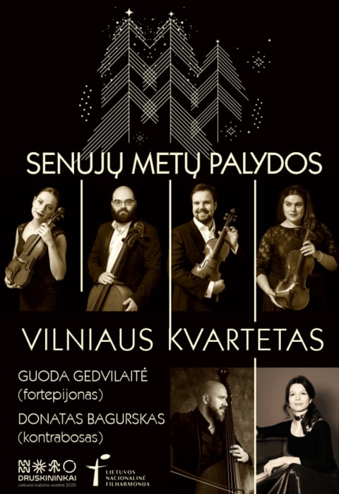 Купить билеты Senųjų metų palydos Druskininkuose su Valstybiniu Vilniaus kvartetu Druskininkai, Mokymų centras „Dainava“, Konferencijų salė Декабрь 30