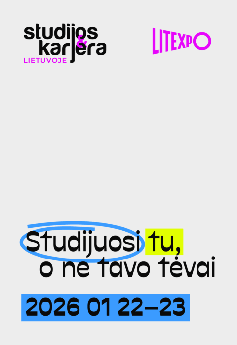 Купить билеты STUDIJOS & KARJERA LIETUVOJE 2026 Vilnius, Lietuvos parodų ir kongresų centras LITEXPO Январь 22-23