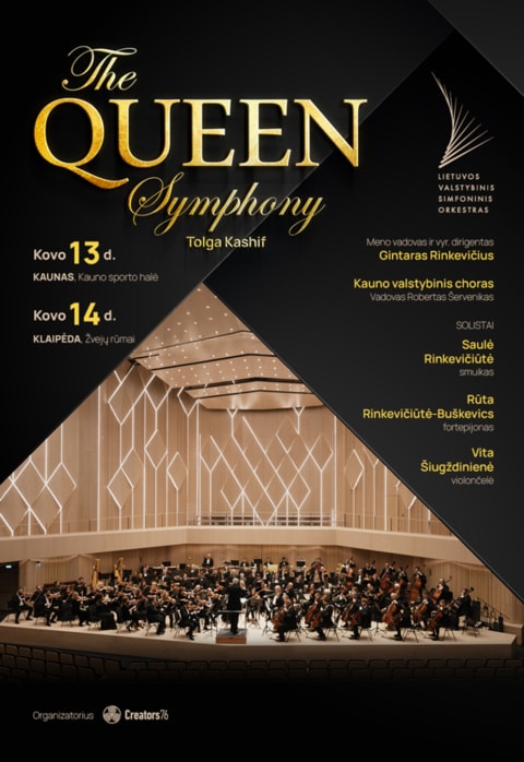 Купить билеты LVSO | „THE QUEEN SYMPHONY” Tolga Kashif | Klaipėda Klaipėda, Kultūros centras Žvejų rūmai Март 14