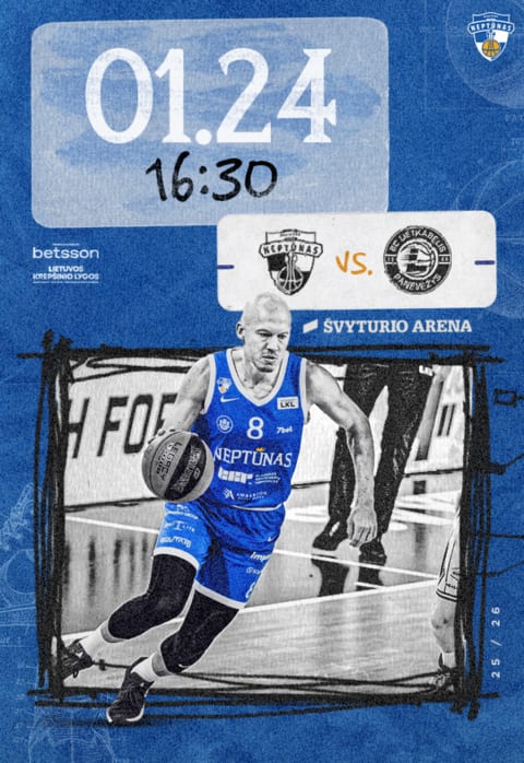 Pirkti bilietus LKL: Klaipėdos „Neptūnas“ – Panevėžio „Lietkabelis“ Klaipėda, Klaipėdos Švyturio arena Sausis 24
