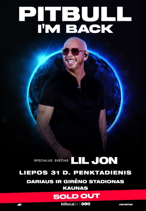 Buy tickets Pitbull - I'm Back! Kaunas, Dariaus ir Girėno stadionas July 31