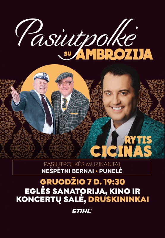 Buy tickets PASIUTPOLKĖ SU AMBROZIJA Druskininkai, Eglės sanatorija December 07