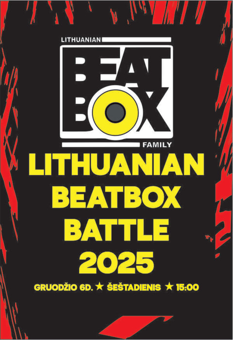 Pirkti bilietus Lietuvos Beatbox Čempionatas 2025 Kaunas, Erdvė Gruodis 06-07